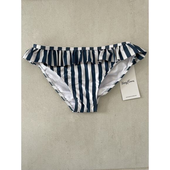 Kiddy Flowers Swim Bikini Bottom Ruffled Hamptons Kenny Flowers - Picture 1 of 7